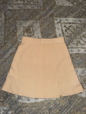Classic A-Line Women's Skirt in Nude Tan - sweater material super soft worn once